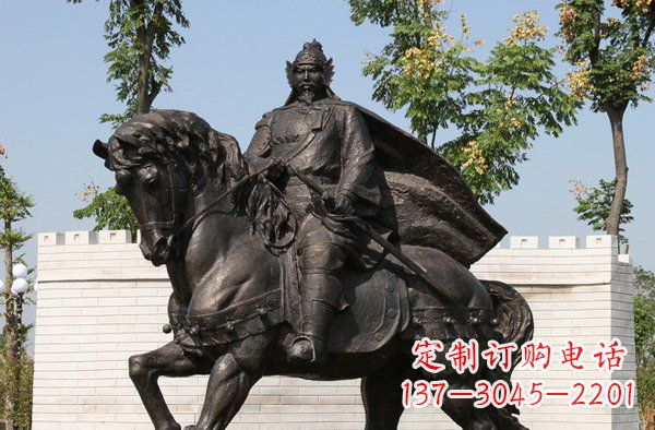 南京将军骑马古代人物铜雕