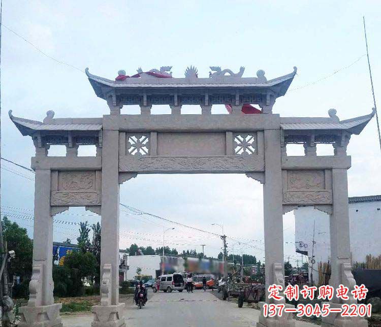 南京中领雕塑,传承传统,卓越牌坊雕塑