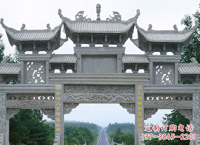 南京追求完美的金昌石雕牌坊雕塑