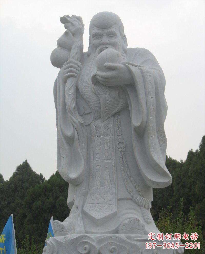 南京大理石老寿星雕塑,重现传统文化的美好