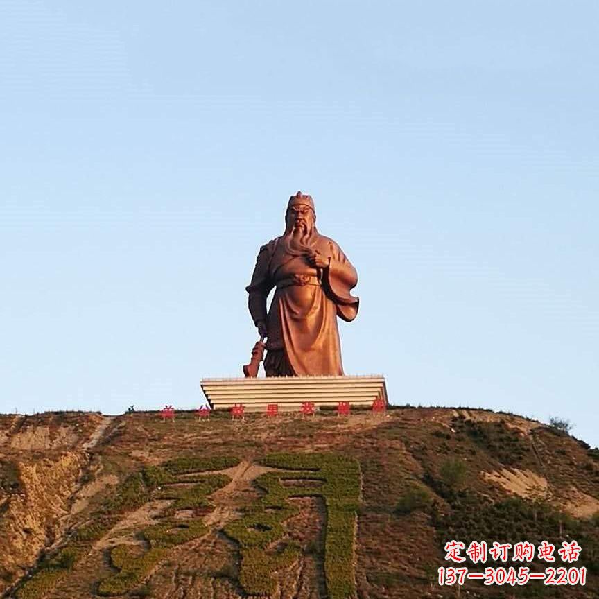 南京中领雕塑精心打造的历史名将关公雕像