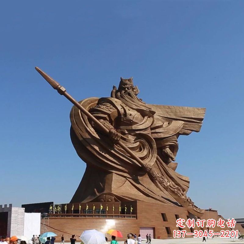 南京精美大型历史名人关公铜雕