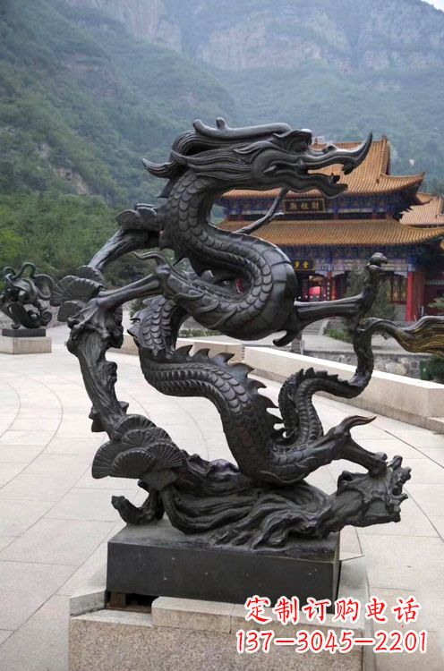 南京精美纯铜青龙雕塑,增添景区广场气派