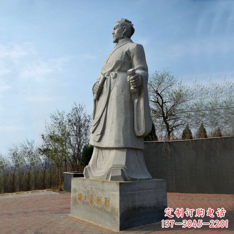 南京中国荆轲铜雕塑，给景区广场趣味增添历史感