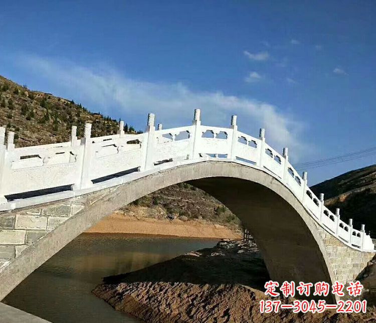 南京景区汉白玉拱桥雕塑