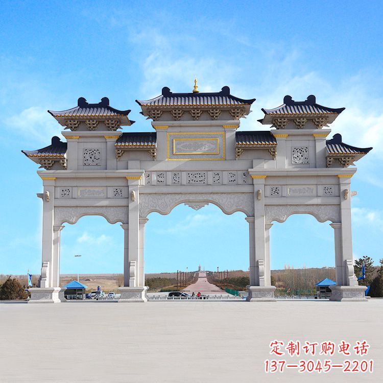 南京牌坊雕塑定制,让您的景点更出彩