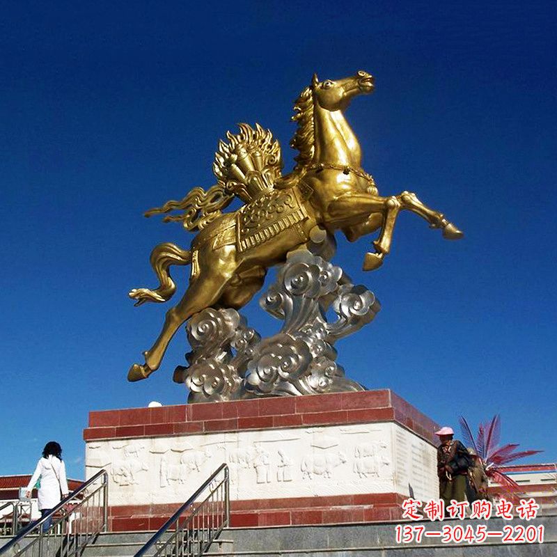 南京景区景点大型景观马儿铜雕