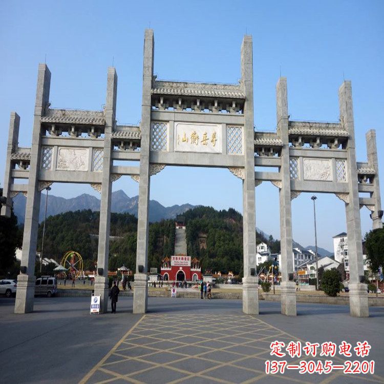 南京景区景点无楼牌坊石雕塑