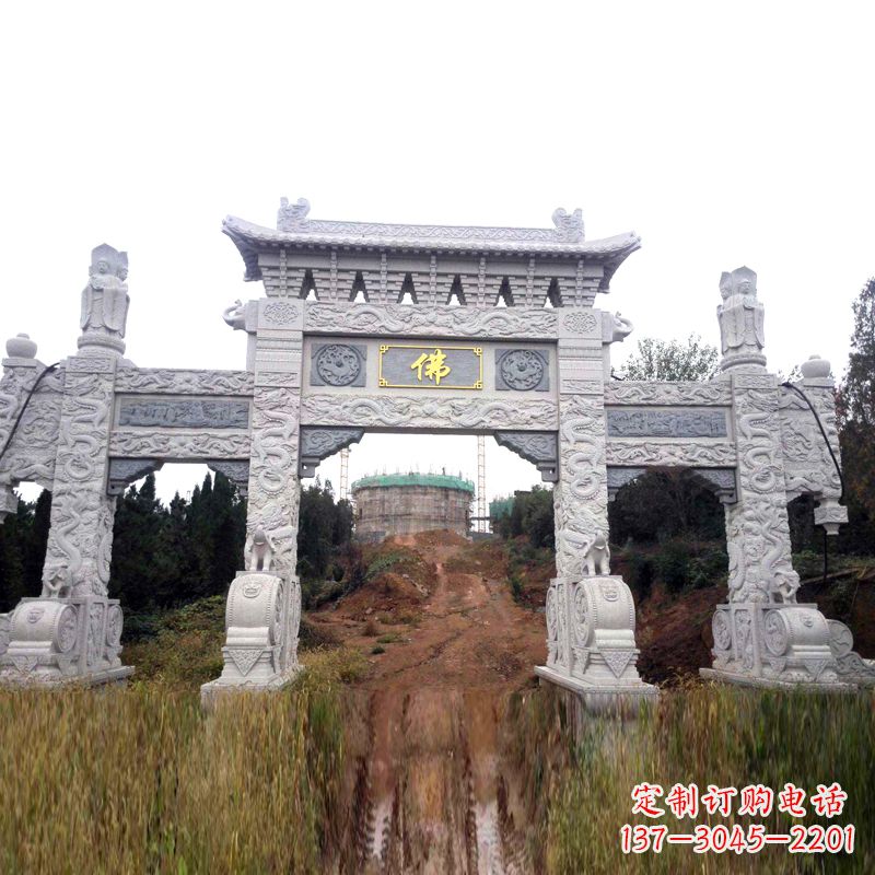 南京景区入口石牌坊雕塑，为您塑造独一无二的精美雕塑