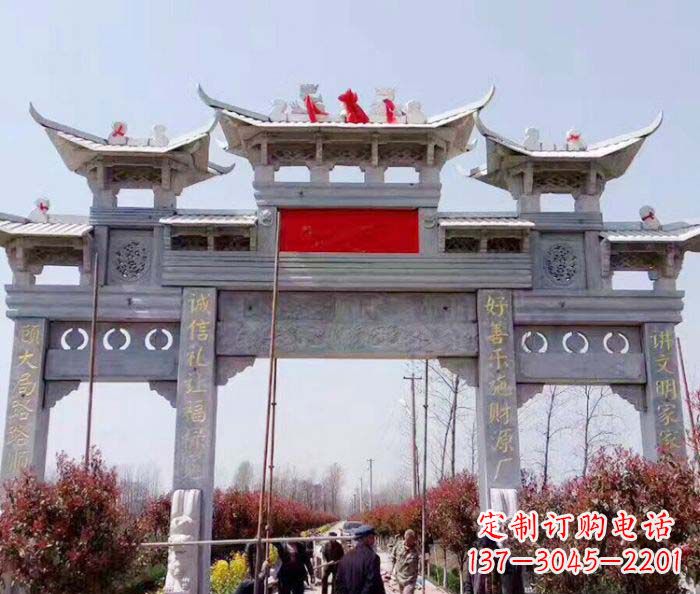 南京传承经典,尊崇古风:牌坊石雕