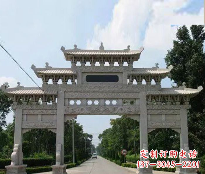 南京高品质牌坊石雕,专为客户量身定制