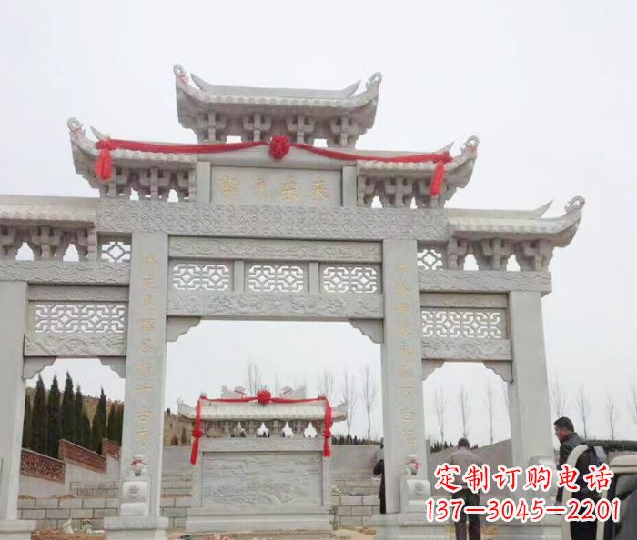 南京中领雕塑专业定制牌坊石雕