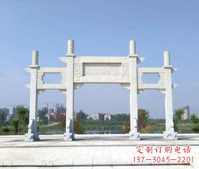 南京精美牌楼石雕,给你传统文化的享受