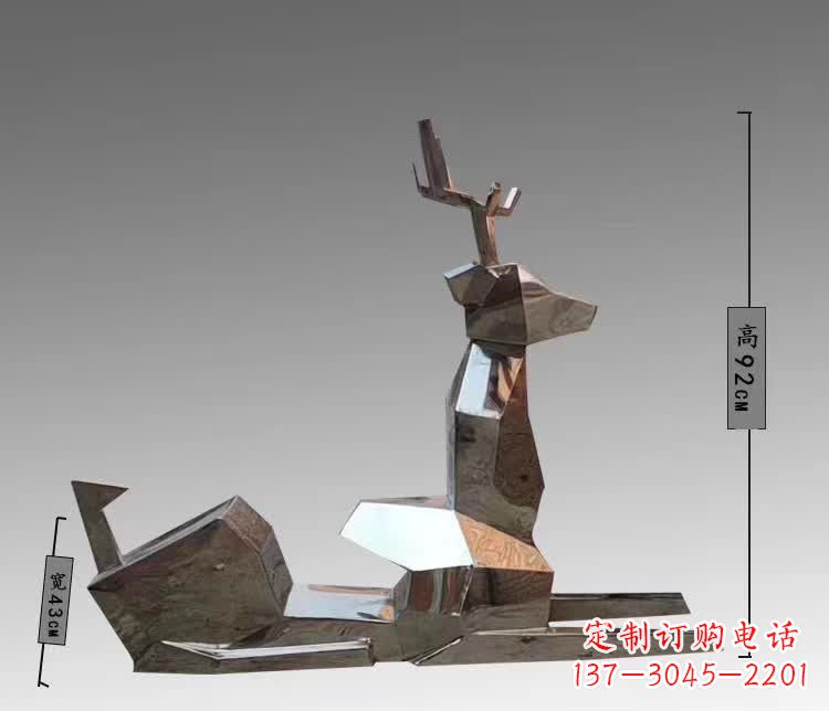 南京中领雕塑为您带来一款全新的不锈钢梅花鹿雕…