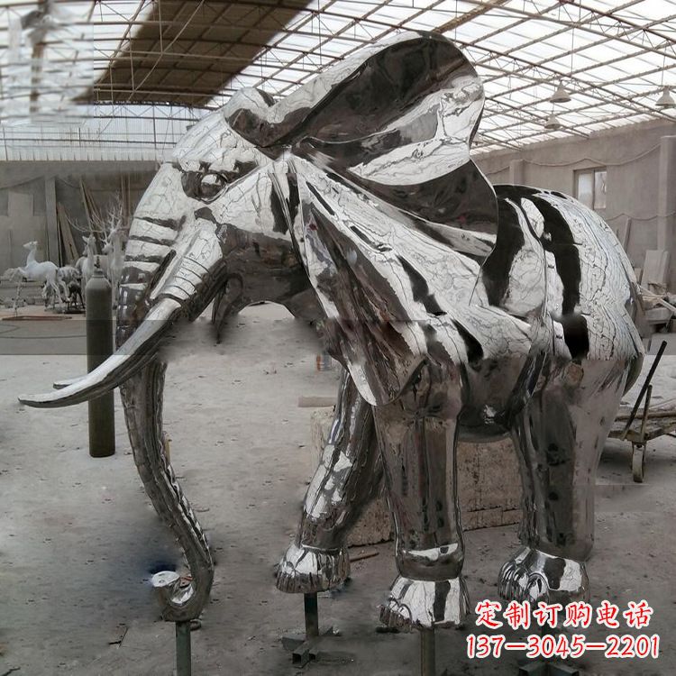 南京中领雕塑推出一款全新的大象雕塑,表面采用…