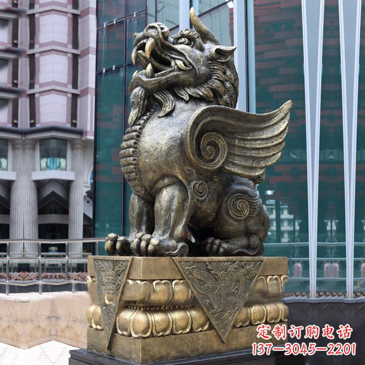 南京享受艺术的迷人之美:貔貅铜雕