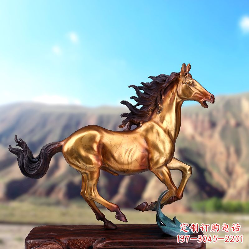 南京烤漆铜雕动物马