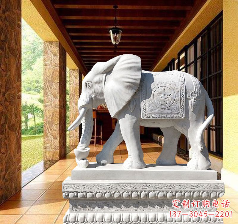 南京领雕塑:打造经典石雕大象