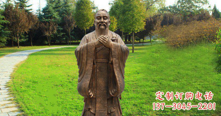 南京传承中国历史文化,具有永恒魅力的孔子公园铜雕