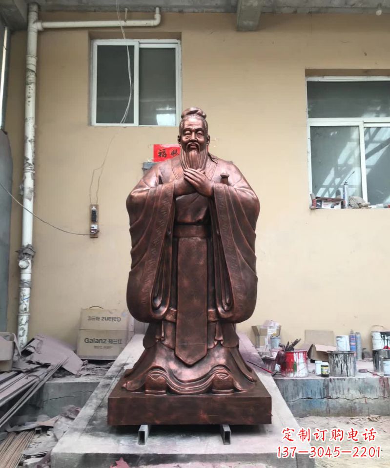南京孔子名人雕塑