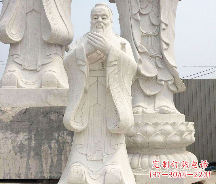 南京领雕塑让孔子神态永驻——孔子三雕像