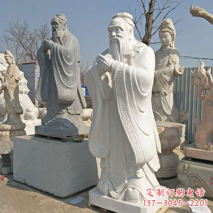 南京雕塑大师之作:孔子铜雕