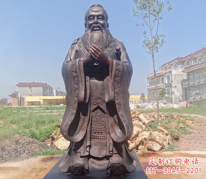 南京拥有历史传承的孔子铜雕
