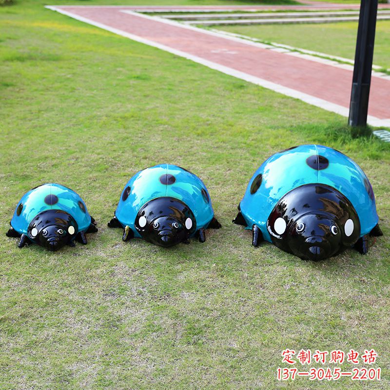 南京中领雕塑青蓝瓢虫雕塑是一款独特而又精致的…