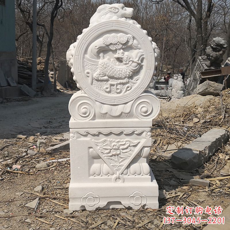 南京老石狮子门墩雕塑,打造与众不同的定制雕塑