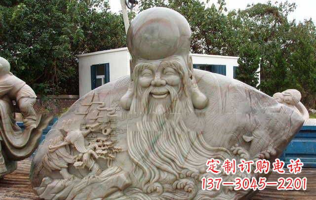 南京老寿星大型胸像石雕