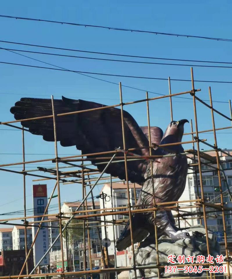 南京老鹰动物铜雕