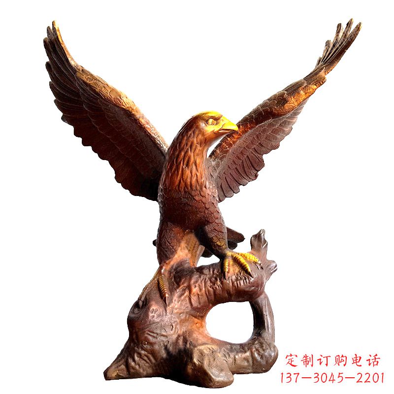 南京中领雕塑推出的老鹰展翅铜雕绝对是一件可以…