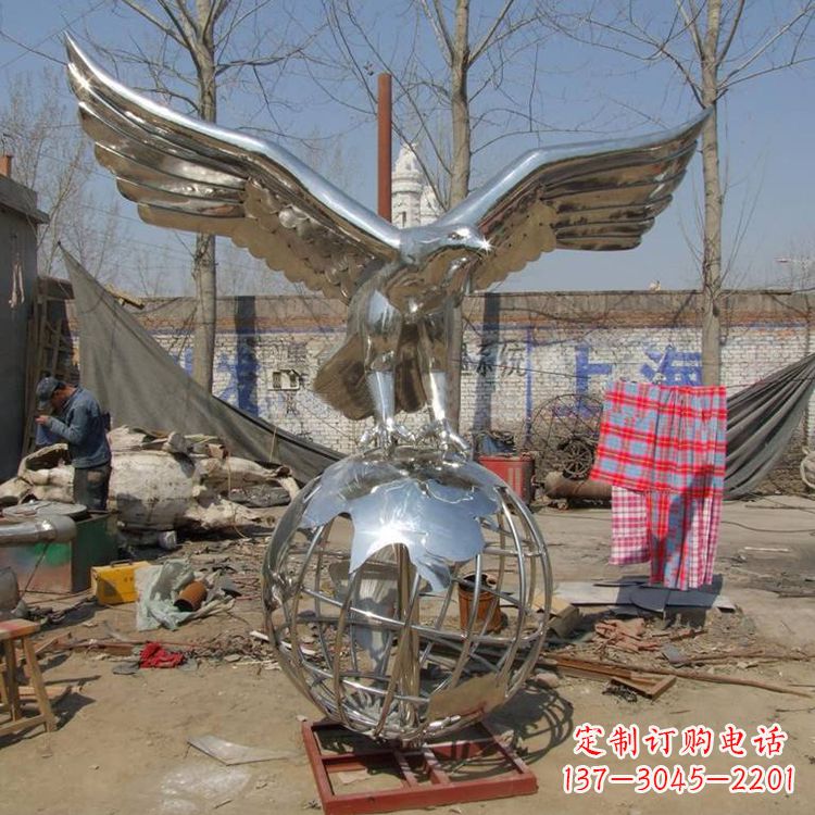 南京复古经典不锈钢地球雕塑