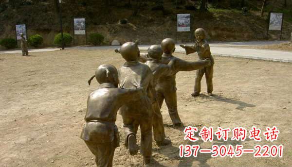 南京珍贵传统,中领雕塑老鹰抓小鸡铜雕