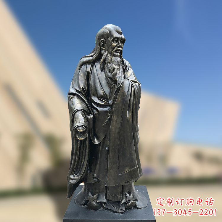 南京精美老子雕像,体现哲学思考之美