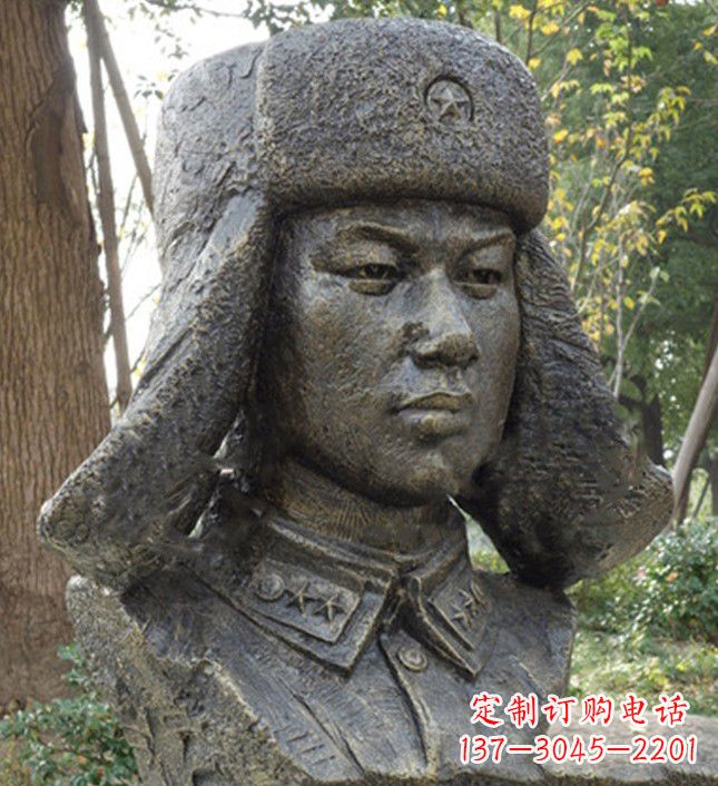 南京雷锋头像铜雕塑