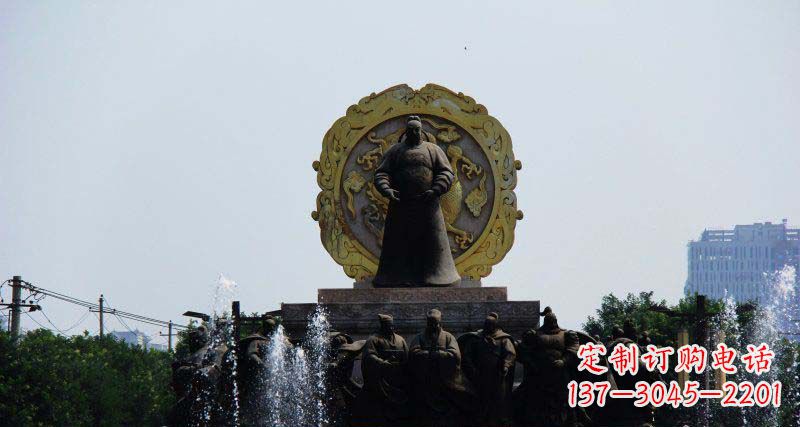 南京李世民古代名人铜雕