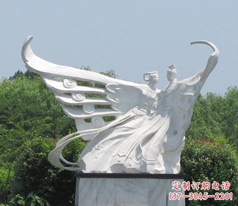 南京中领雕塑定制经典梁山伯与祝英台雕塑