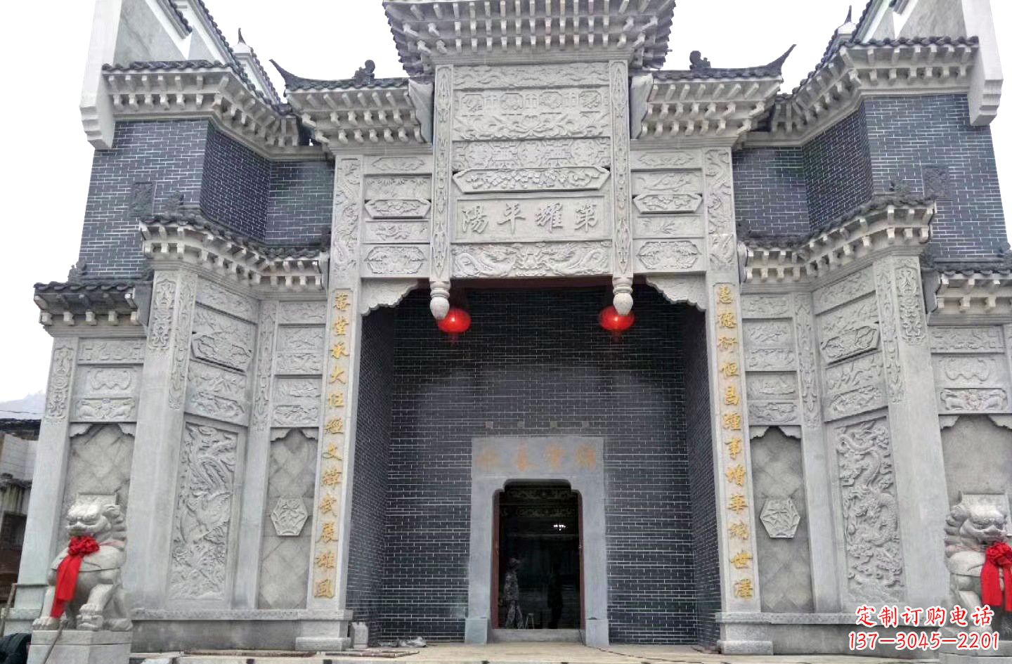 南京陵园石雕牌坊|精湛的雕塑工艺