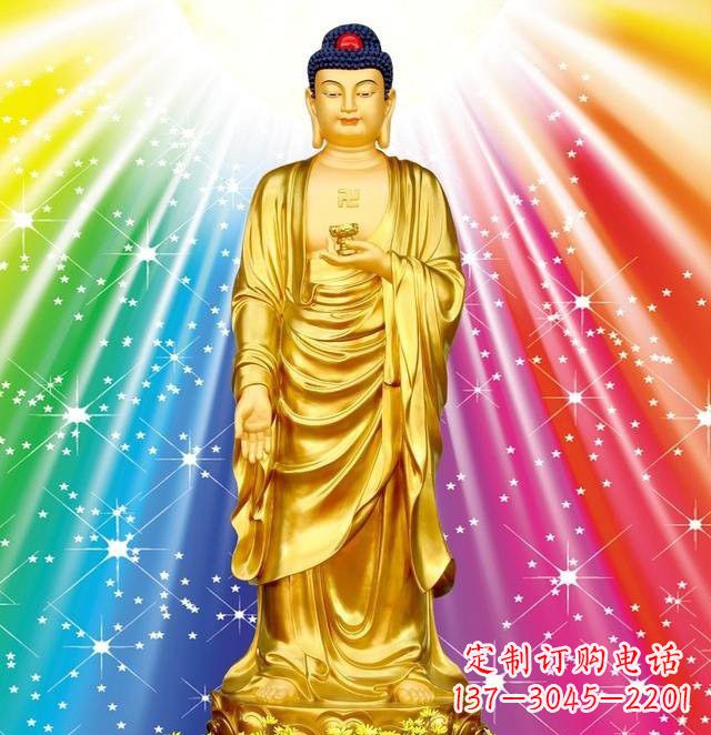 南京中领雕塑推出的鎏金如来神佛铜雕,专为仪式…