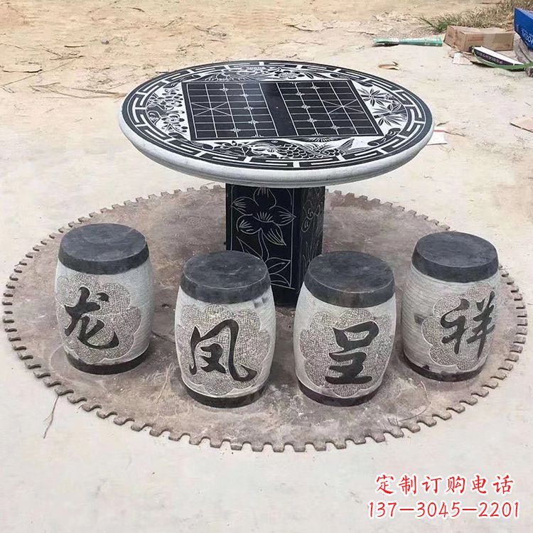 南京仿古雕塑石桌凳,带来雍容华贵气质