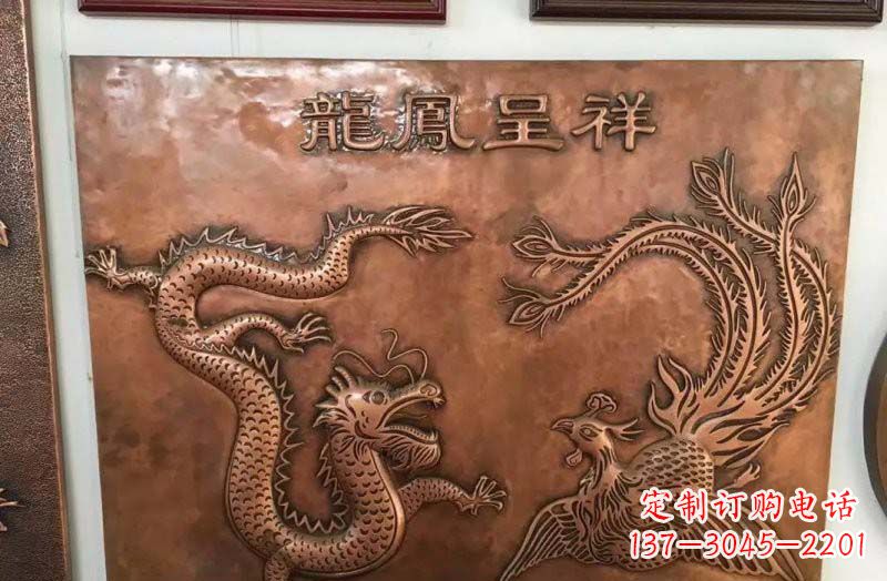 南京中领雕塑|传统铜雕龙凤精美雕塑