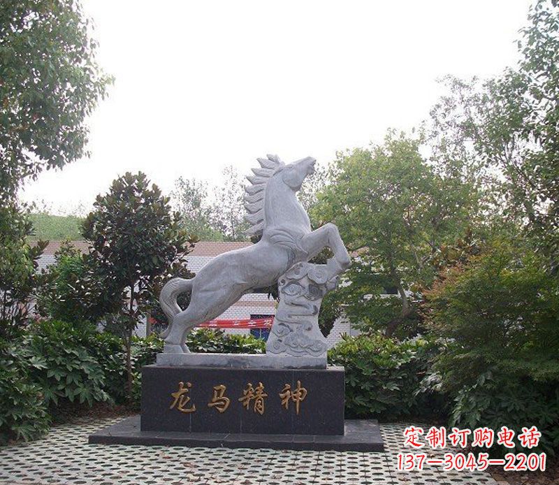 南京精致细腻的龙马石雕
