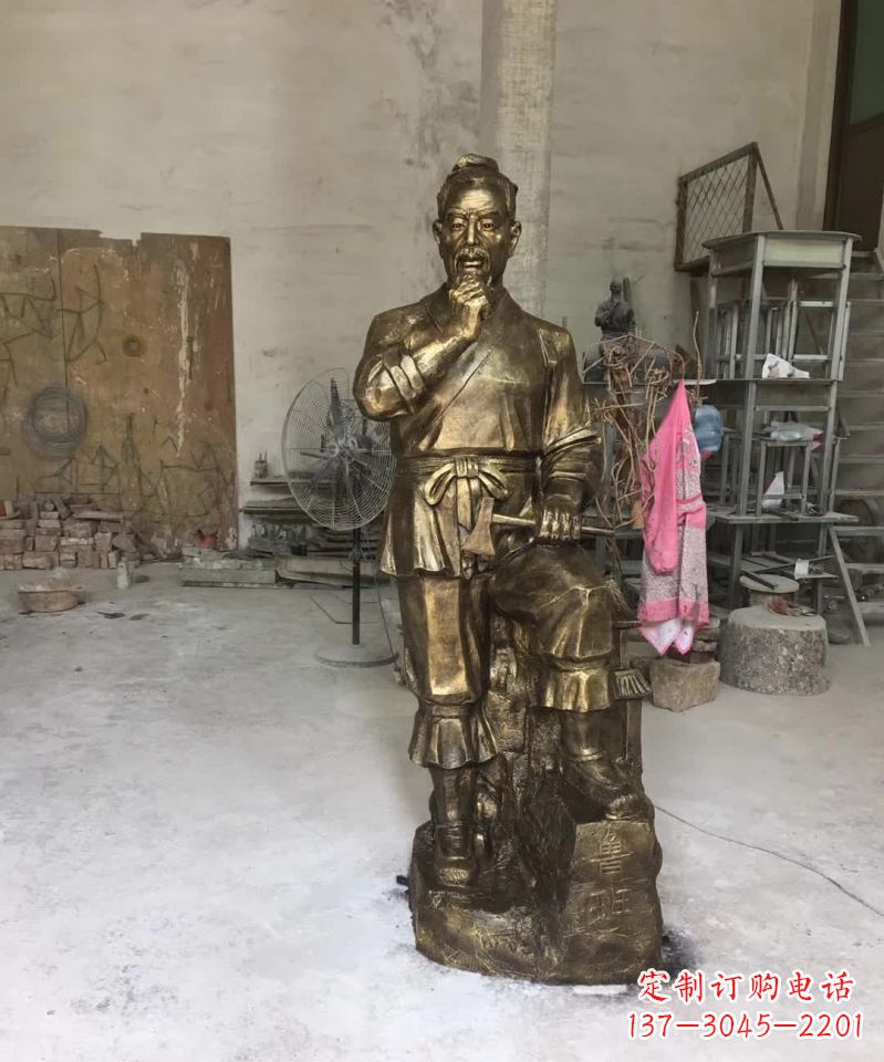 南京精美鲁班古代人物雕塑
