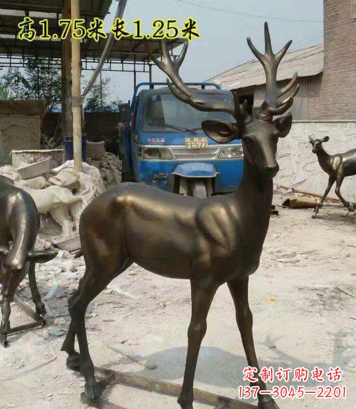 南京艺术精美,高品质鹿铜雕塑