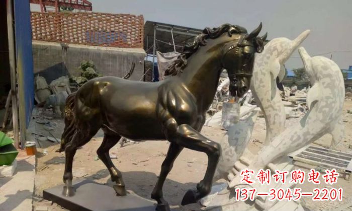南京高品质马玻璃钢动物雕塑