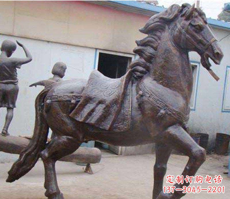 南京马公园动物铜雕