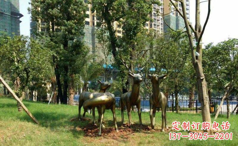 南京青铜雕刻的梅花鹿,给您的生活带来另一种美感