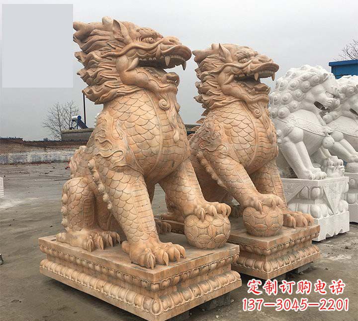 南京麒麟石雕,雕刻精美,让您眼前一亮