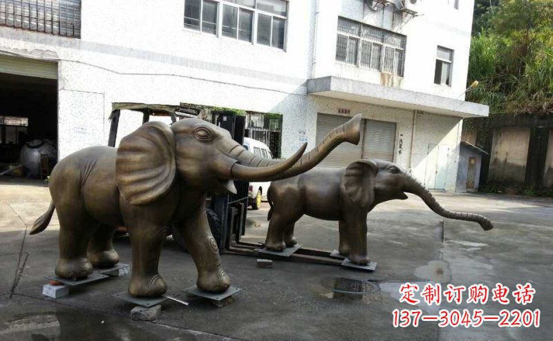 南京典雅大象铜雕,精美艺术品